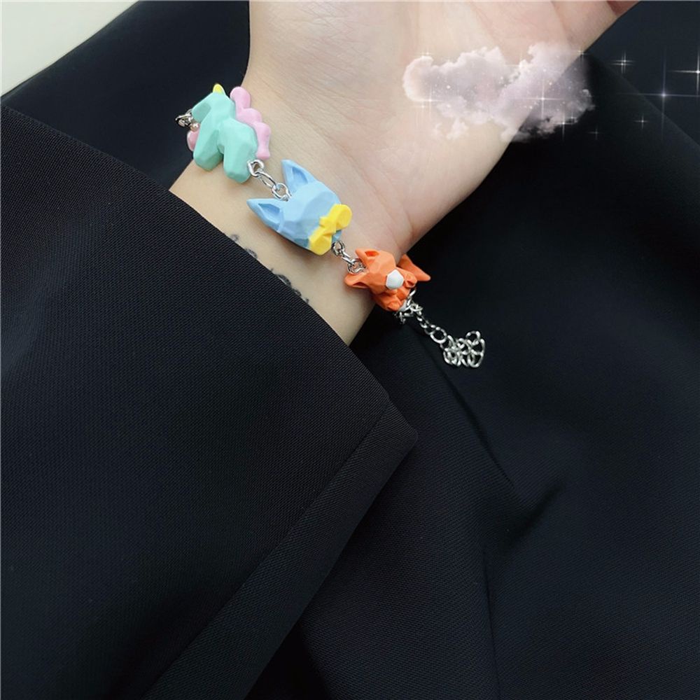 Vòng Tay Họa Tiết Hoạt Hình Kỳ Lân / Thỏ Phong Cách Harajuku Hàn Quốc Thời Trang Cho Nữ