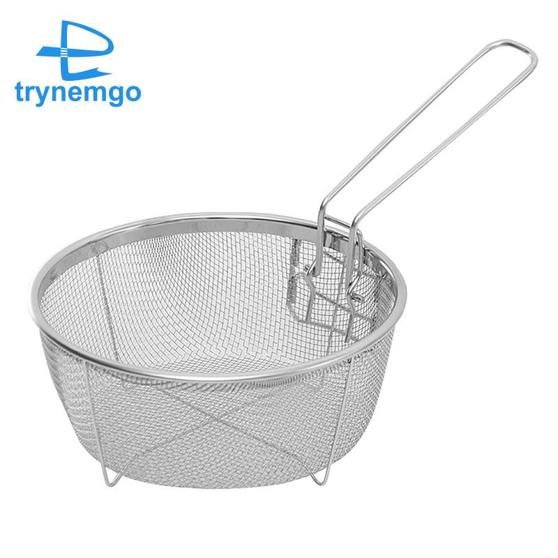 1 rổ chiên thức ăn bằng thép không gỉ