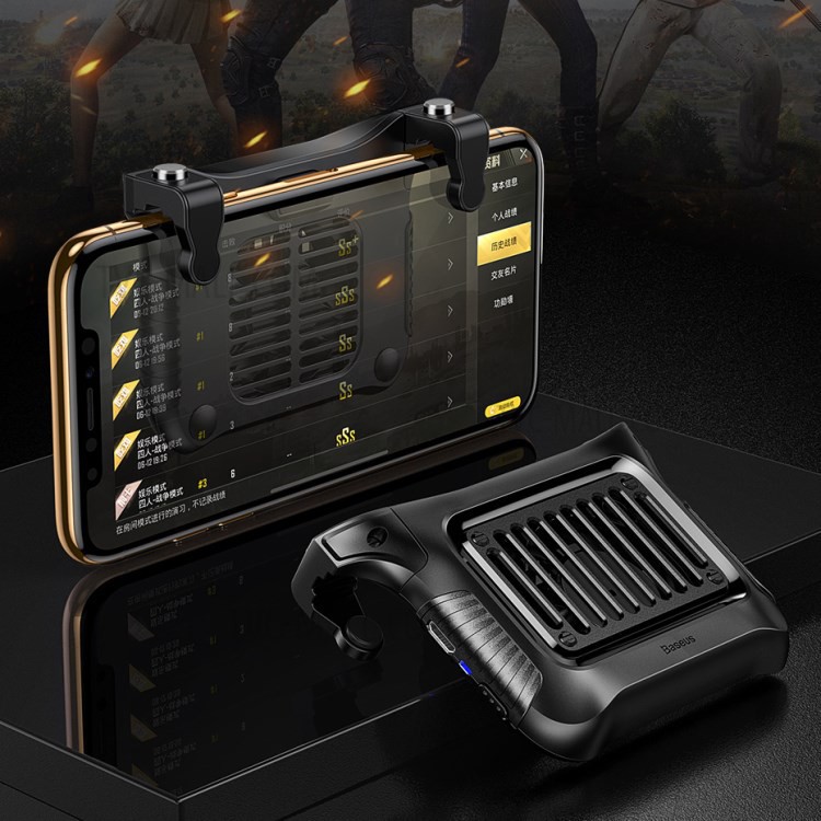 Nút hỗ trợ chơi Game PUBG kèm quạt tản nhiệt cao cấp chính hãng Baseus (Baseus Winner Cooling Heat Sink)