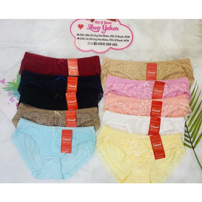 ♥️ Shop Uy Tín ♥️ [Quần Lót Nữ] Quần Lót Cotton Phối Ren Nữ Hàng Việt Nam Siêu Thoáng