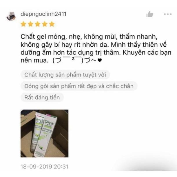 ✅ (HÀNG CHUẨN AUTHENTIC) KEM MẮT SIMPLE KIND TO EYES REVITALIZING EYE ROLL-ON