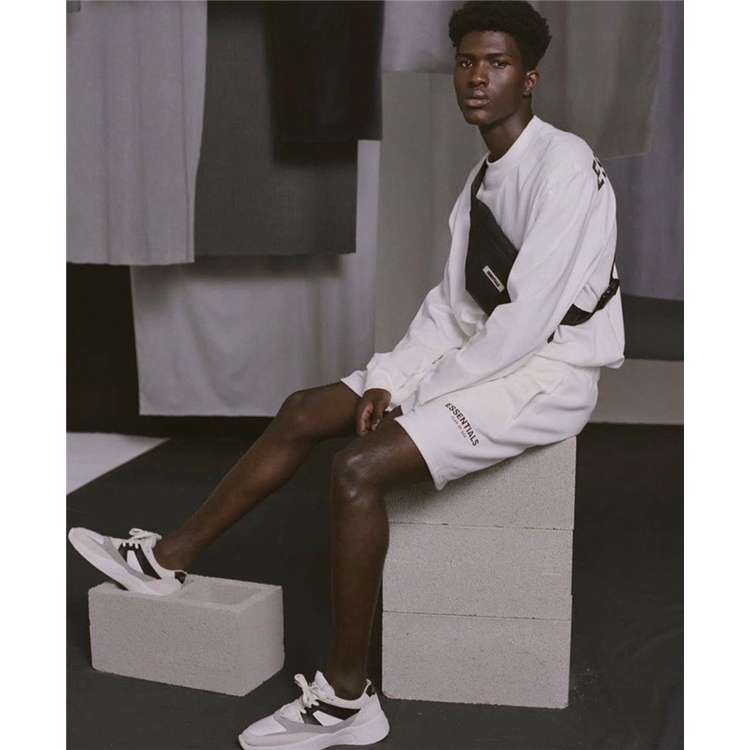 Quần short lửng thời trang chất liệu nỉ dày mịn, logo phản quang xịn xò 6023