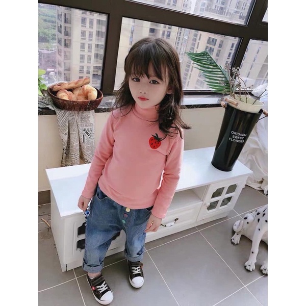 Áo Len Tăm Hoa Quả Cho Bé Trai Bé Gái 7-18kg