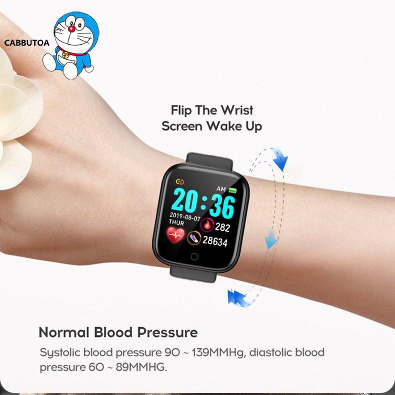 1 Đồng Hồ Thông Minh Y68 Màn Hình Màu Có Chức Năng Hẹn Giờ Chống Thất Lạc