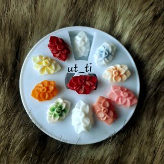 hoa bột mỹ trang trí móng nail(hồng ôm fom)