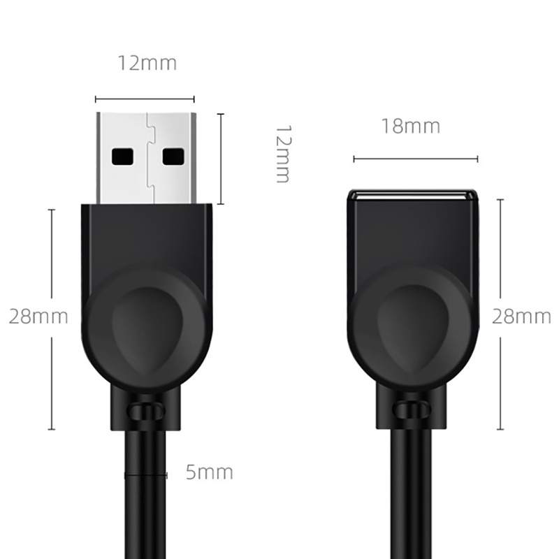 Dây Cáp Nối Dài USB 5 Feet Male Sang Female Phù Hợp Với Bàn Phím Và Chuột Máy Tính