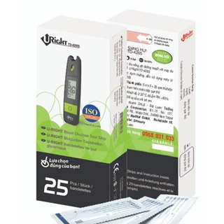 Que thử đường huyết Uright TD-4265 hộp 25 que