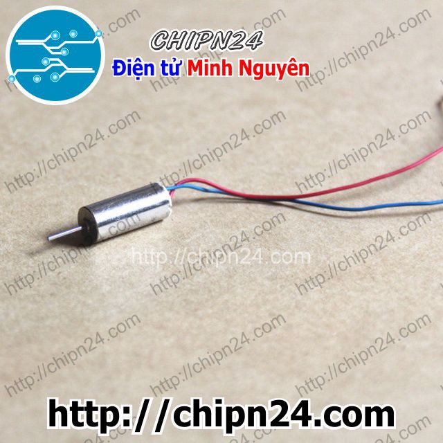 [1 CÁI] Động cơ Mini 716 trục 1.0mm dây Đỏ Xanh