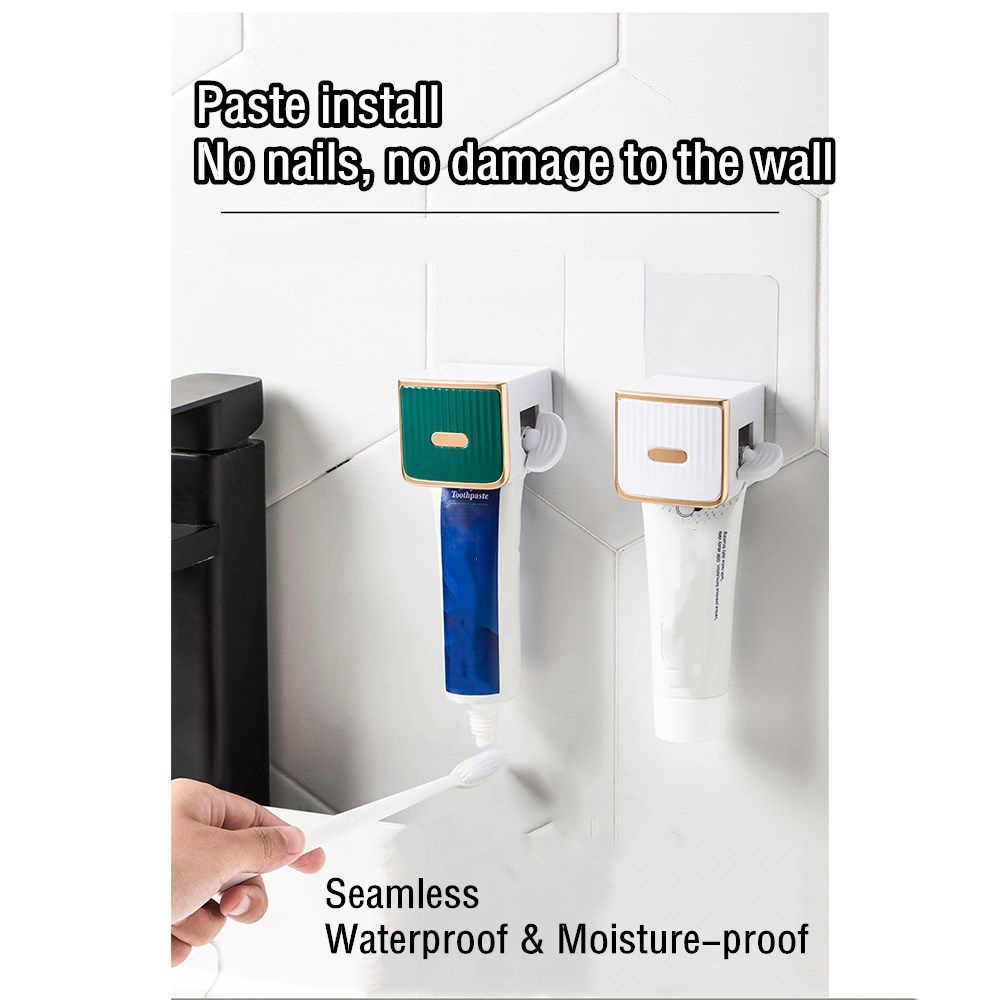 Dụng cụ hỗ trợ bóp tuýp kem đánh răng bằng nhựa dán tường tiện lợi