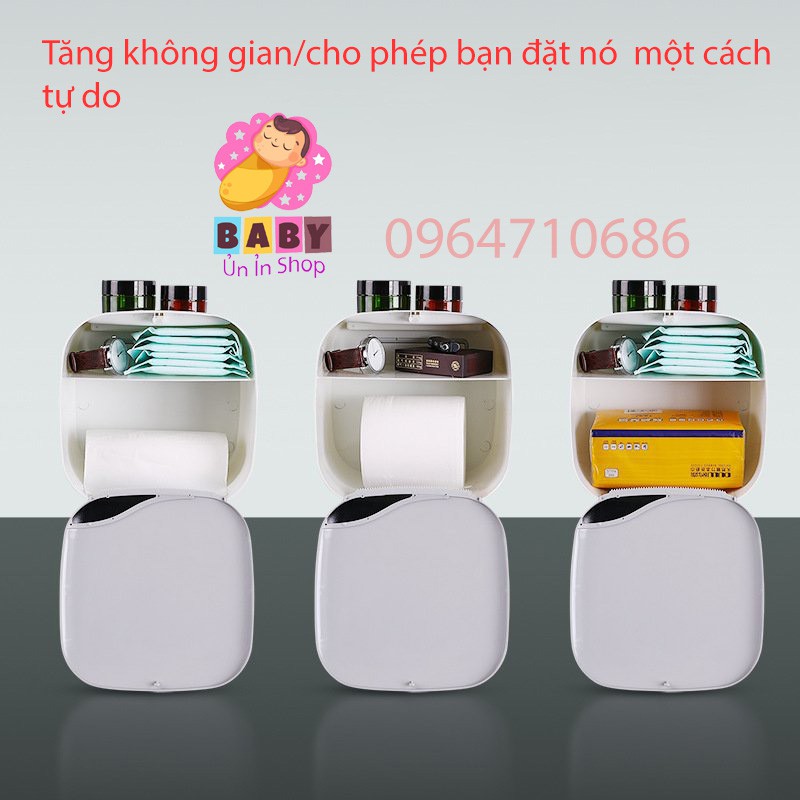 HỘP ĐỰNG GIẤY VỆ SINH DÁN TƯỜNG CAO CẤP OENON - CHÍNH HÃNG CAO CẤP