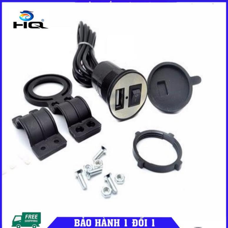 🚛 Bộ chế sạc điện thoại gắn trên xe máy 206668 🚛