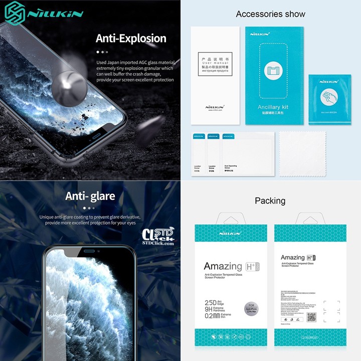 KÍNH CƯỜNG LỰC IPHONE 12 PRO MAX NILLKIN H+PRO CHÍNH HÃNG