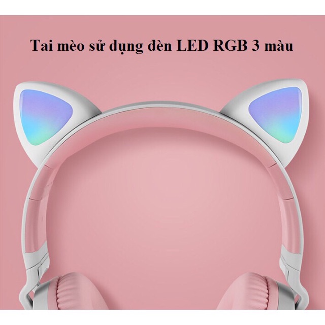 [ORDER] TAI NGHE MÈO BLUETOOTH - CAT HEADPHONE ĐÈN LED RGB