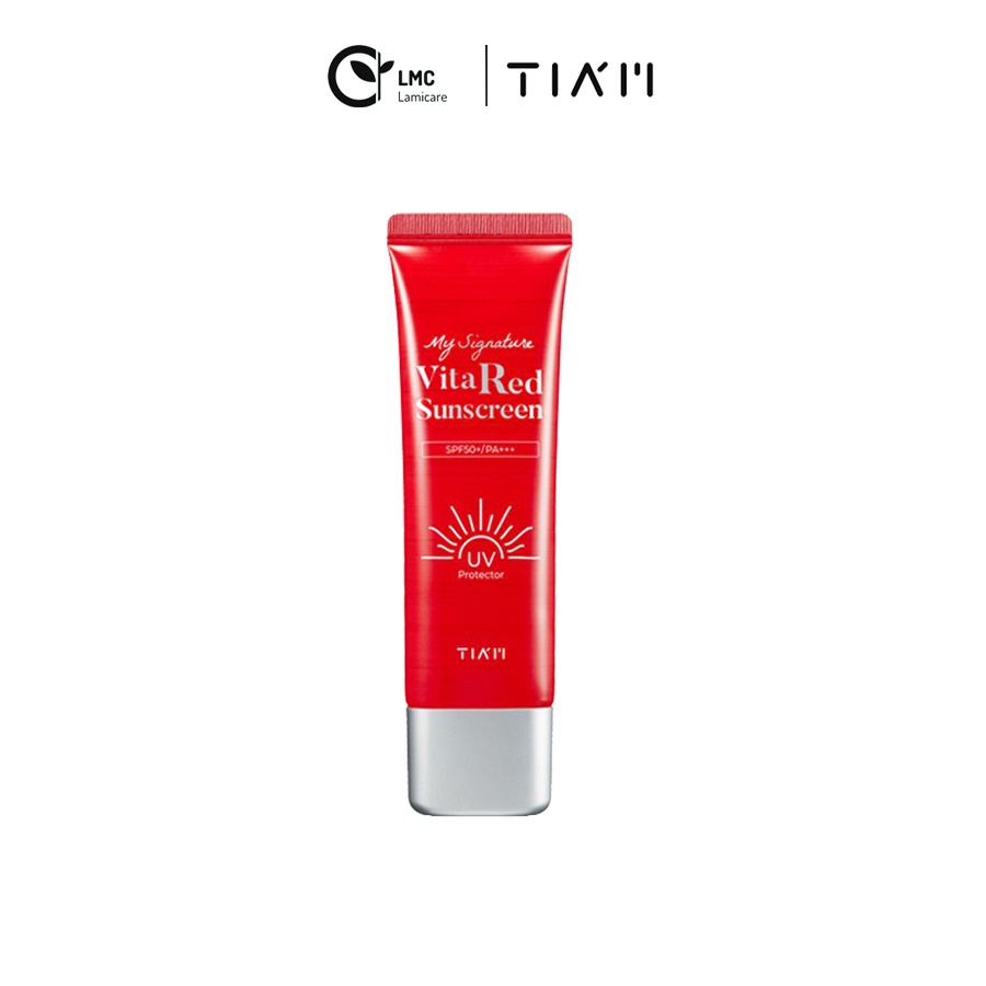 Kem chống nắng Tiam dưỡng trắng da tiam vita red sunscreen 50ml - Lamicare