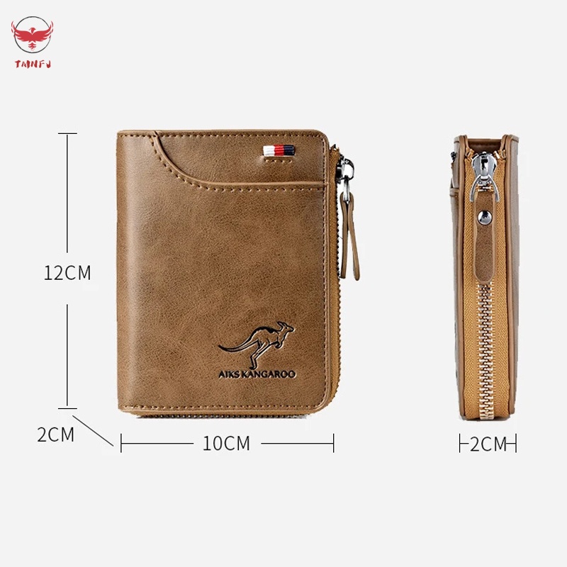 Ví Da PU RFID Cỡ Lớn Đa Năng Thời Trang Cho Nam