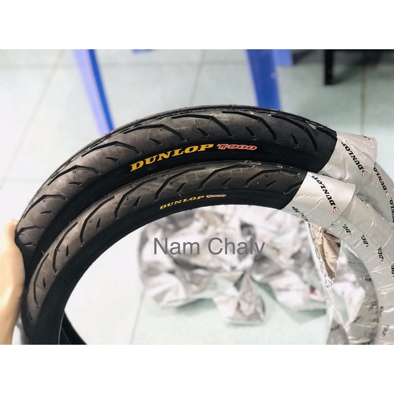 Vỏ Dunlop t900 Chữ Vàng Thailand Chính hãng Có Ruột TT Và Không Ruột TL