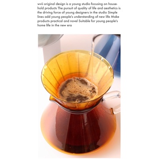 Bộ pha cà phê V60 pour over giấy lọc wii drip cafe