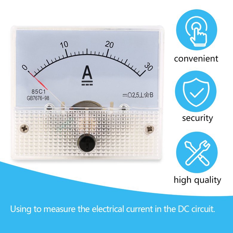 Bảng điều khiển ampe kế DC 30A