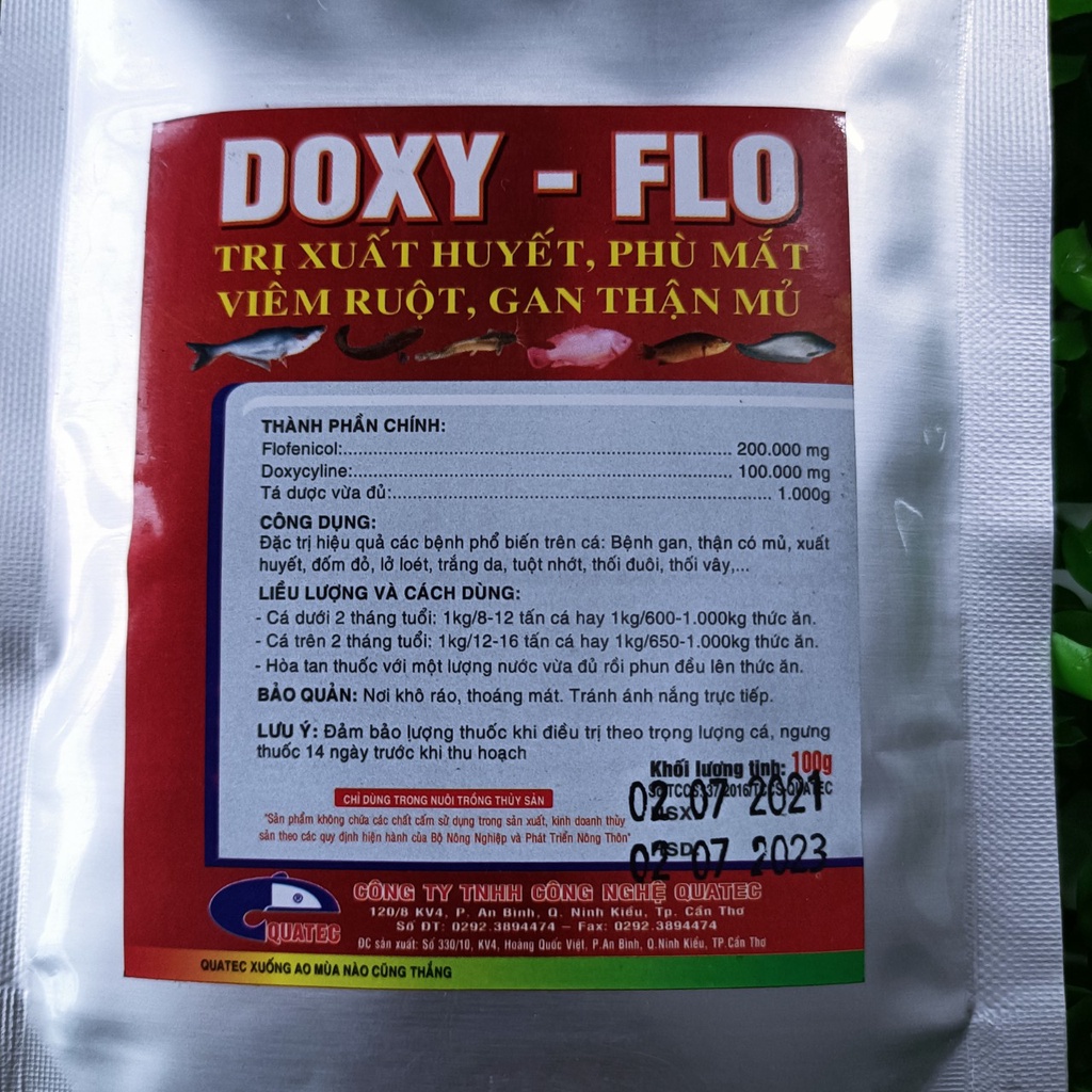 Kháng sinh cho cá Doxy - Flo dùng cho thuỷ sản