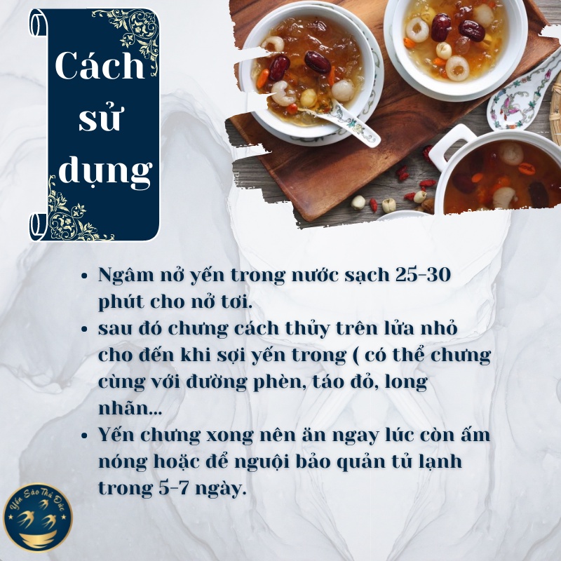 Yến sào Thủ Đức - tổ yến tinh chế nguyên chất loại 1