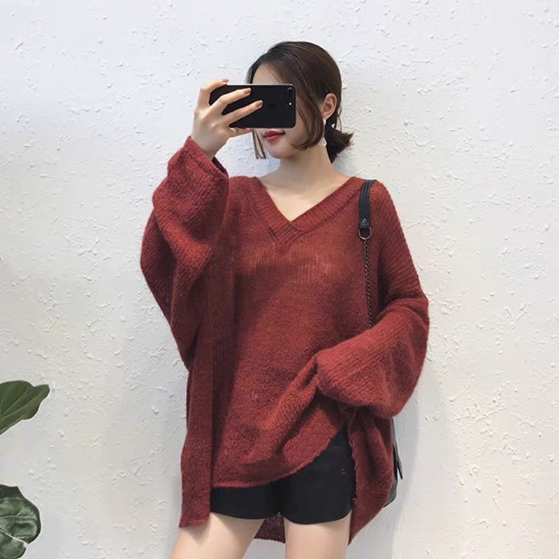 Áo len dáng rộng Hàn Quốc | BigBuy360 - bigbuy360.vn