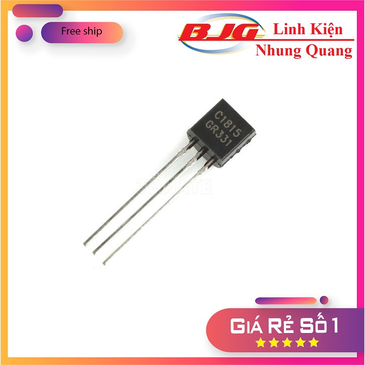 Combo 5 Transistor  NPN C1815 0.15A-50V( Chân cắm TO-92)-linhkiennq