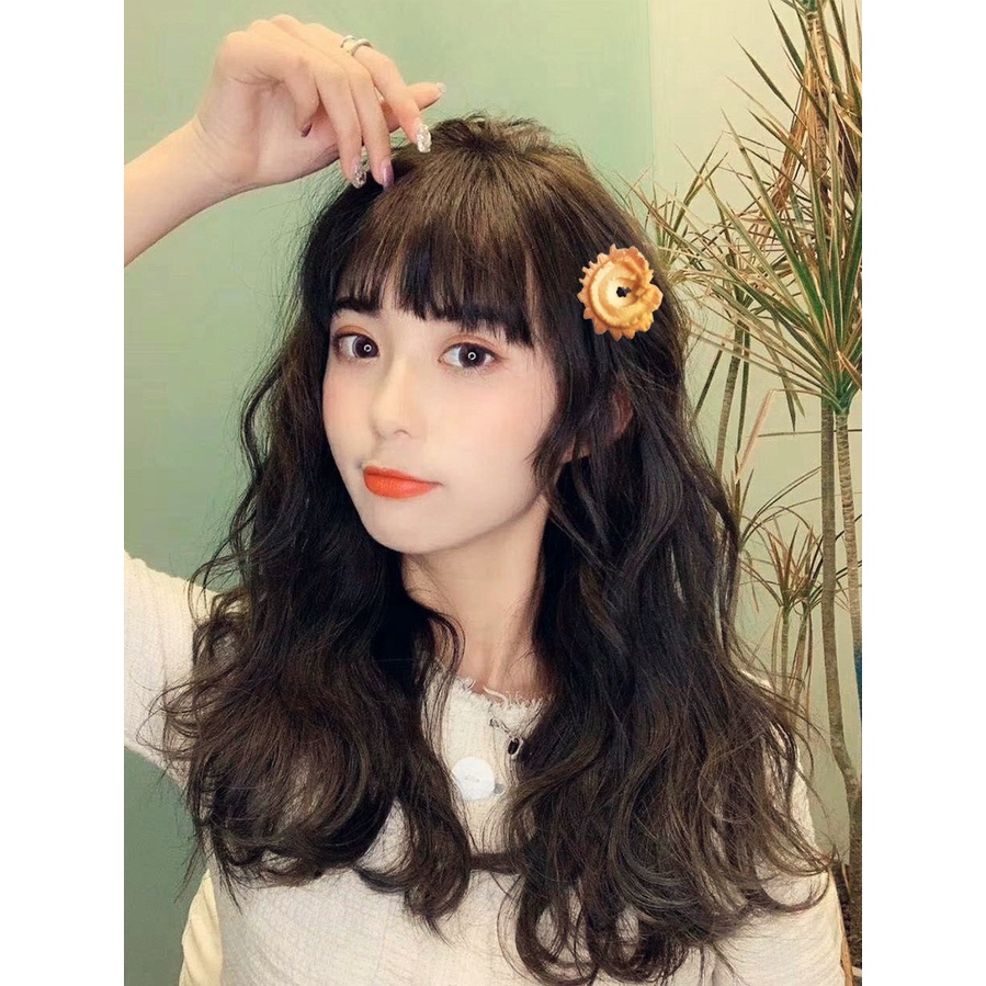 Kẹp tóc hình bánh quy phong cách Hàn Quốc dễ thương