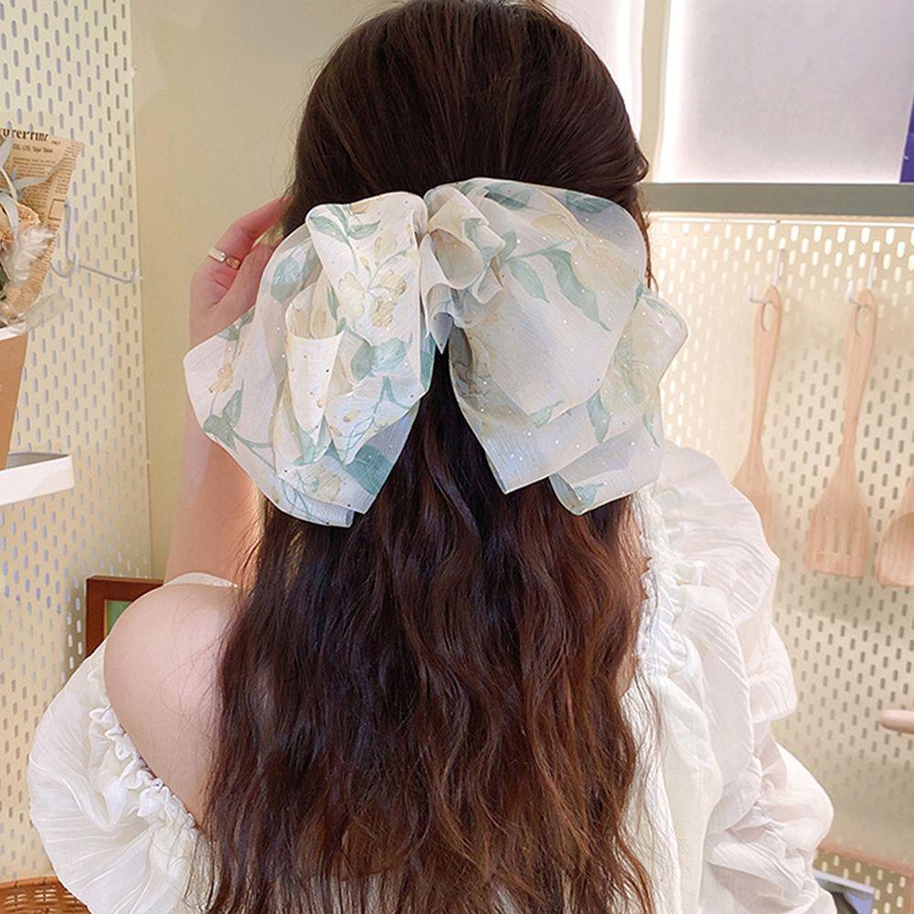 Kẹp Tóc Hình Hoa Lớn Phong Cách Retro Thanh Lịch Cho Nữ
