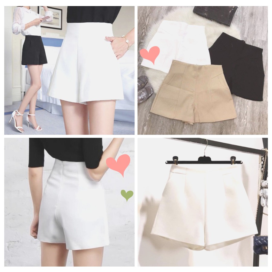 Quần Short Nữ 💖FREESHIP💖 Quân short cạp cao chất tuyết mưa - Hàng Loại 1