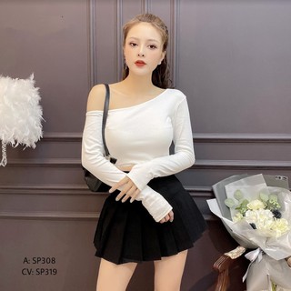 Chân váy công sở xếp ly, chân váy công sở ngắn dáng xoè SP319