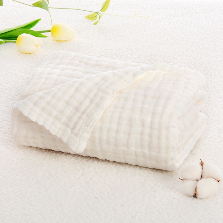 Khăn tắm cho bé 6 lớp vải xô màu trơn - Khăn tắm 6 lớp cho bé nhiều màu