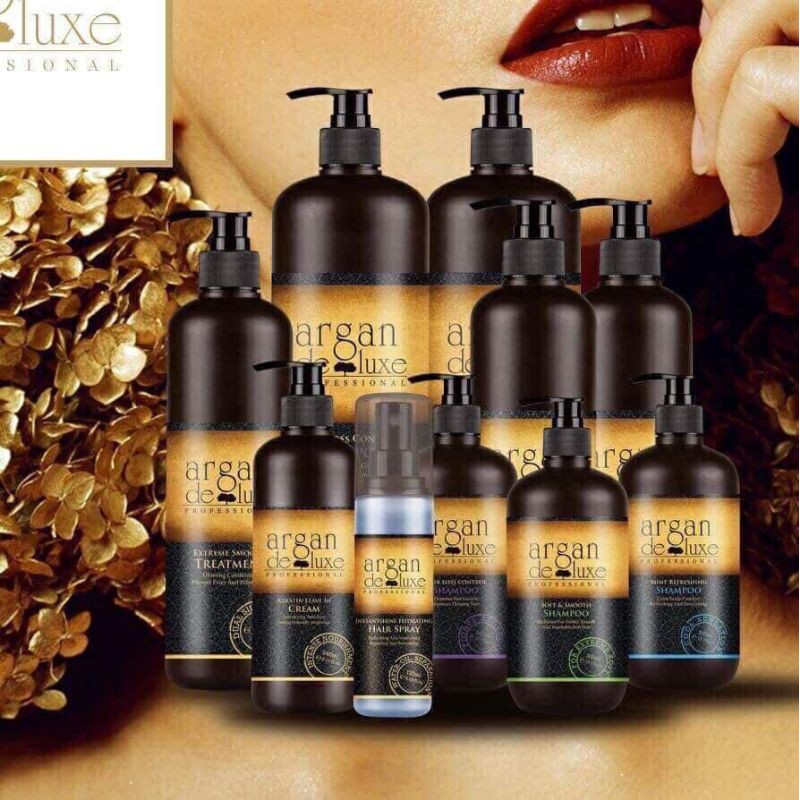 SIÊU RẺ CẶP DẦU GỘI DẦU XẢ PHỤC HỒI HƯ TỔN - ARGANDULUXE 1000ML