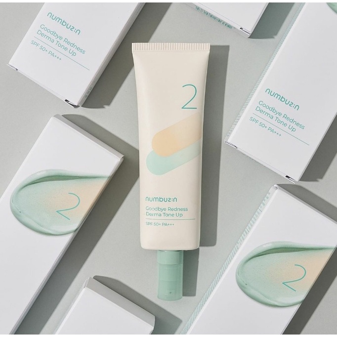 Kem dưỡng nâng tone NUMBUZIN GOODBYE REDNESS DERMA TONEUP