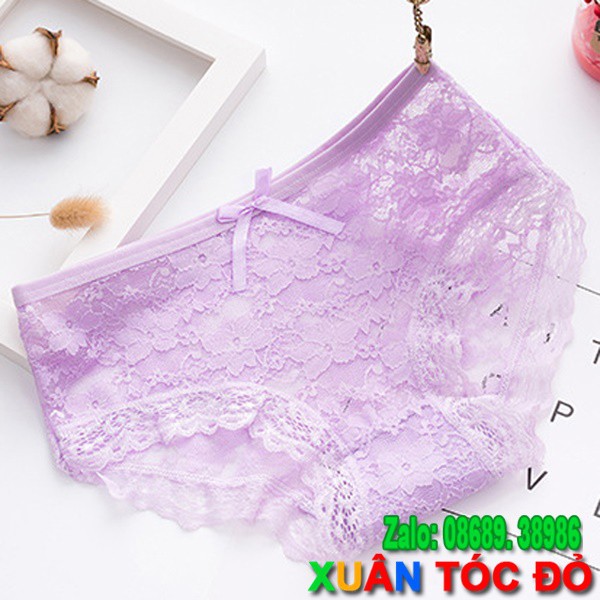 SỈ ZALO RẺ HƠN NHIỀU_ Quần Lót Nơ 12 Màu Kiểu Ren Hoa Cực Đẹp H009 | WebRaoVat - webraovat.net.vn