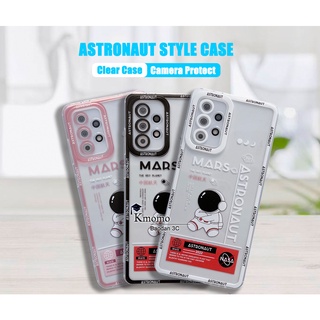 Ốp Điện Thoại Tpu Dẻo Vuông In Phi Hành Gia For Samsung Galaxy M53 M52 M33 M23 M12 M11 A72 A71 A32 A52 A52s A51 A22 5G A42 A31 A21s A12 A11