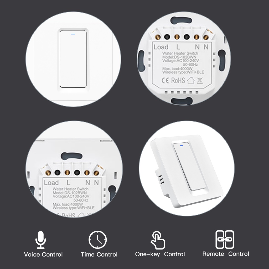 Công TắC ĐiềU KhiểN NhiệT Độ NướC Thông Minh WiFi Cho Alexa Google Home