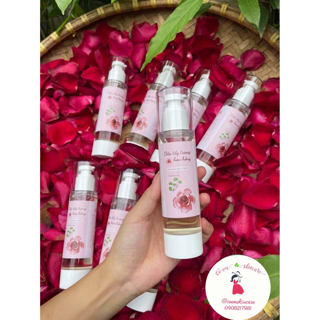 DẦU TẨY TRANG CHIẾT XUẤT HOA HỒNG - Tẩy sạch bụi bẩn, lớp make up [100% hoa hồng tươi] | BigBuy360 - bigbuy360.vn