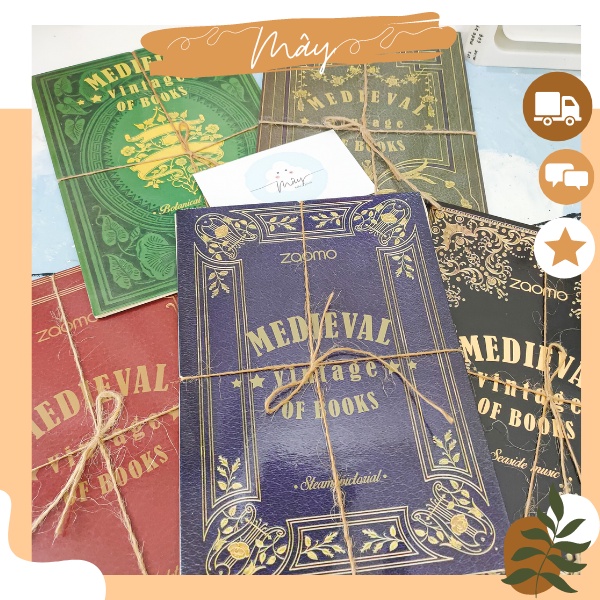 Giấy cổ trang trí sổ siêu vintage