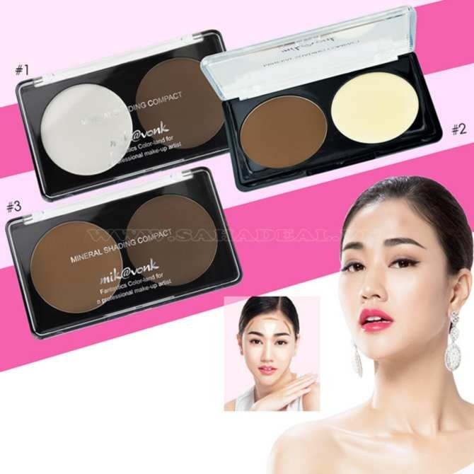 Phấn Trang Điểm Tạo Khối Mira Mikvonk Mineral Shading Compact #04 Yellow-Gold brown