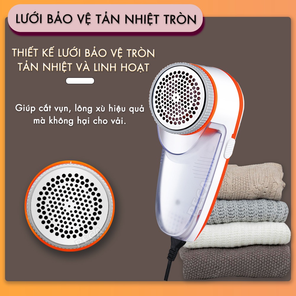 Máy cắt lông xù không dây Kemei KM-241 chính hãng cắt lông xù vải, quần áo, thảm, ga giường - phân phối chính hãng