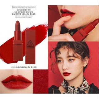 [SẴN] Son 3ce Red Repice full màu