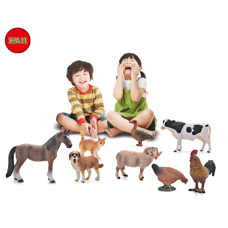 Mô Hình Động Vật Nông Trại Bằng Nhựa Cho Bé