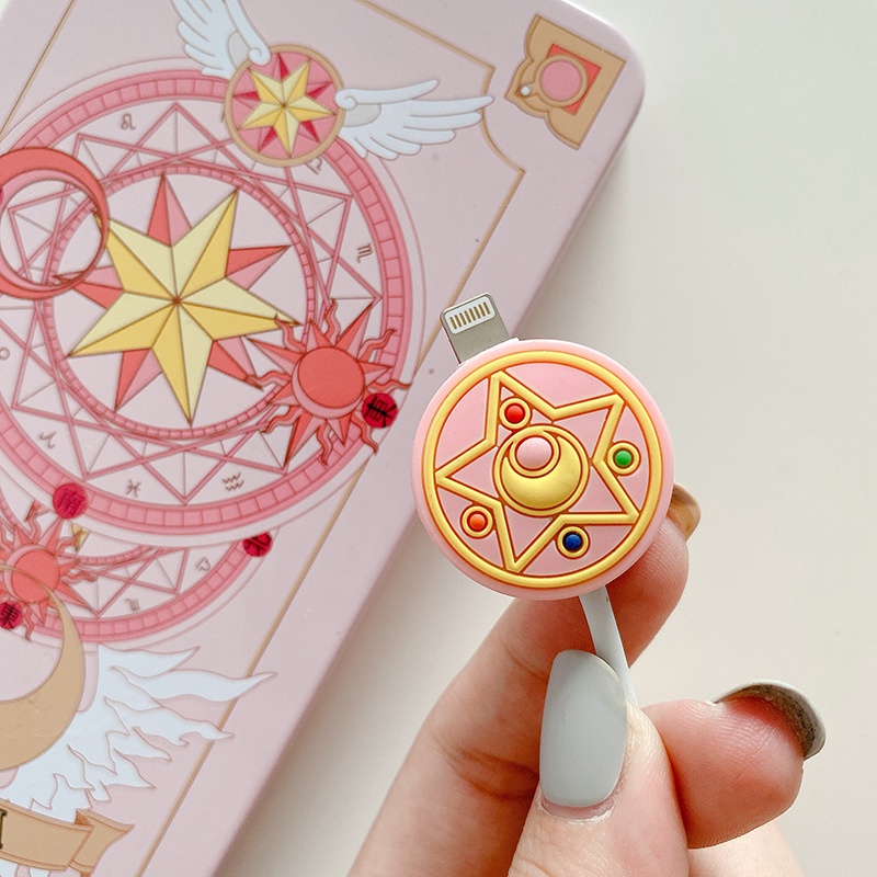 Phụ Kiện Quấn Bảo Vệ Dây Cáp Sạc iPhone Hình Hoạt Hình Dễ Thương