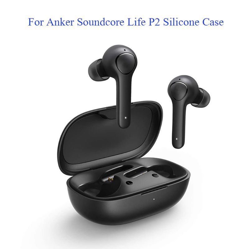 Vỏ bọc bảo vệ hộp sạc tai nghe Anker Soundcore Life P2 bằng silicone chống sốc chất lượng cao