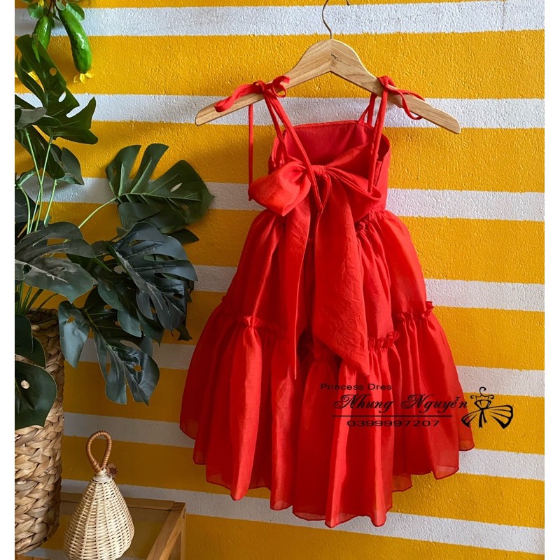 Váy công chúa cột nơ