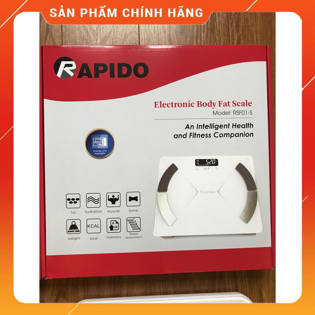 (FreeShip) Cân sức khỏe điện tử FERROLI-RAPIDO phân tích 8 chỉ số