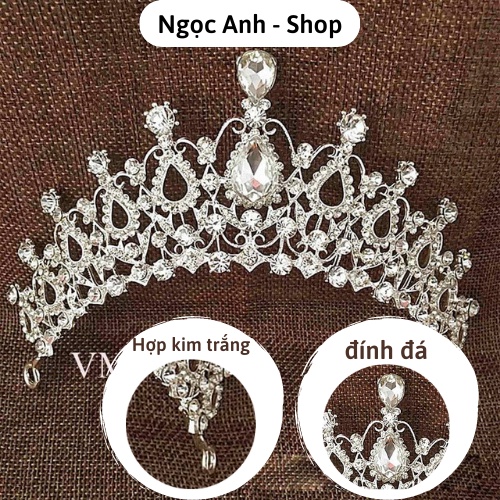 Vương Miện Đính Đá Thiết Kế Sang Trọng Cho Cô Dâu NgọcAnh Shop vm 49