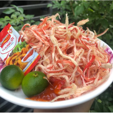 mực sợi hấp nước dừa_ hộp pet 300 gram