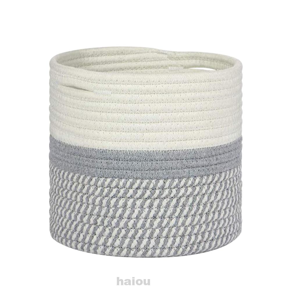 Living Room Floor Washable Home Decor Large Capacity Modern Cotton Rope For Flower Pot Woven Storage Basket