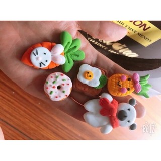 Set 12 gói đất sét Nhật tự khô làm đồ Handmade nhiều màu kèm phụ kiện